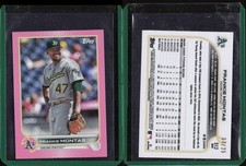 2022 Topps Baseball Mini Pink #512 Frankie Montas Oakland Athletics 7/25