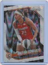 2025 Panini Prizm White Seismic Aaliyah Edwards WNBA #94 Washington Mystics