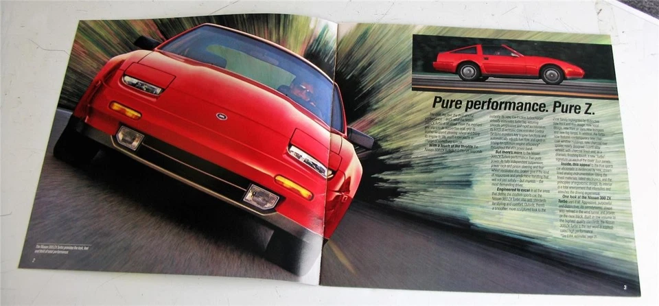 NISSAN 300 ZX Car Sales Brochure LF 1986-87 #ZEE-S-7901-11-86 400M-AL-1 - Image 2 of 4