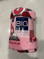The Big One Blanket Valentines Day Spicy Books Oversized Plush Throw NEW IN HAND
