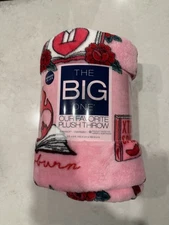 The Big One Blanket Valentines Day Spicy Books Oversized Plush Throw NEW IN HAND