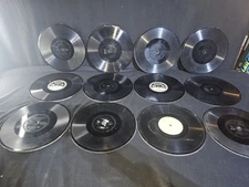 Vintage 12 Pc Thomas Edison Record Lot Untested