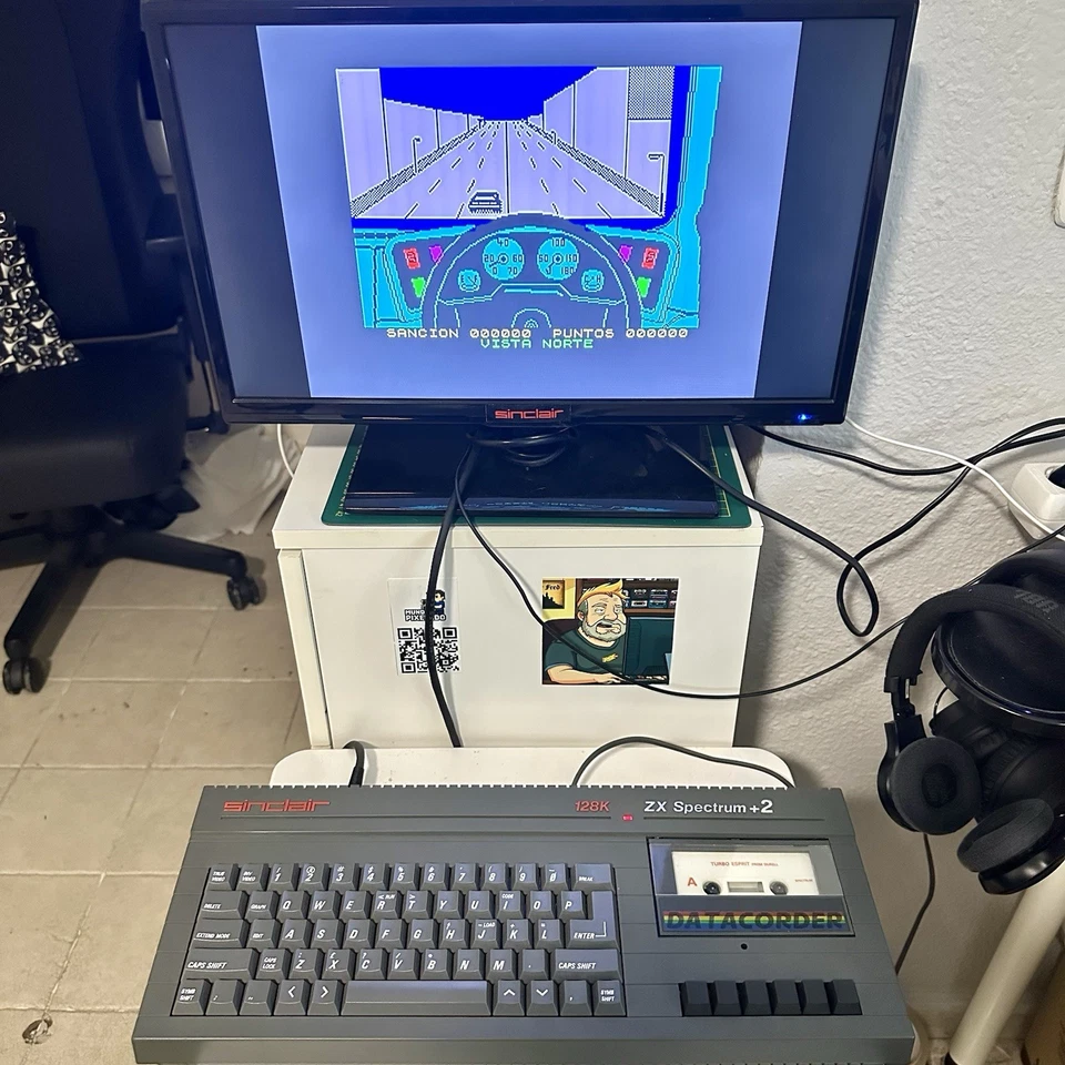 Turbo Esprit ZX Spectrum • Edición Española Erbe • Cassette Original 1986 Retro! - Imagen 4 de 4