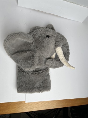 Daphne's Golf Club Head Cover 15" Elephant w Tusk Plush Puppet Stuffed Animal - Picture 6 of 16