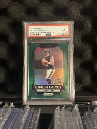 2024 Panini Prizm - Emergent Caleb Williams #1 Green Prizm (RC)