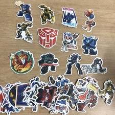 50 Pcs Transformersautobots Themed Scrapbookskateboard Vinyl Stickers For Kids