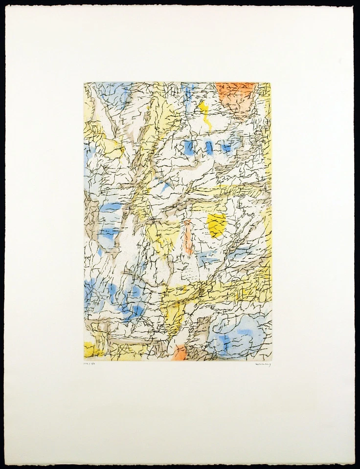 "Fallen und Schweben" 1970 Radierung Paul ELIASBERG (1907-1983 F/D) handsigniert - Bild 2 von 3
