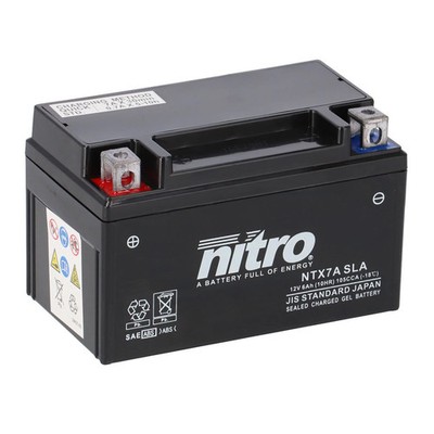 Nitro Batterie 12V 6AH YTX7A-BS Gel 50615 (für: Beeline Veloce QT001 09-13 )