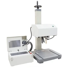 Pneumatic Metal Print Dot Peen Marking Machine Digital Control 6.7" X4.3" Area