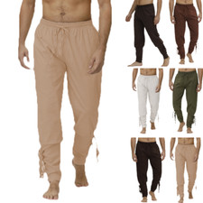 Herren Piratenhose Renaissance Mittelalter Hose Retro Wikinger Cosplay Haremhose