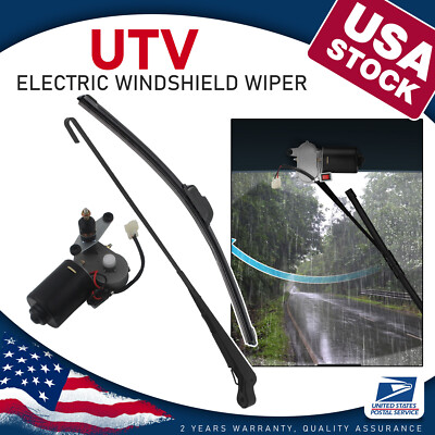For Yamaha Rhino 660 450 Raptor 700 UTV 12V Electric Windshield Wiper Motor Kit