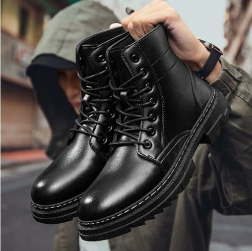 Winter Men's High-Top Lace-Up Casual 