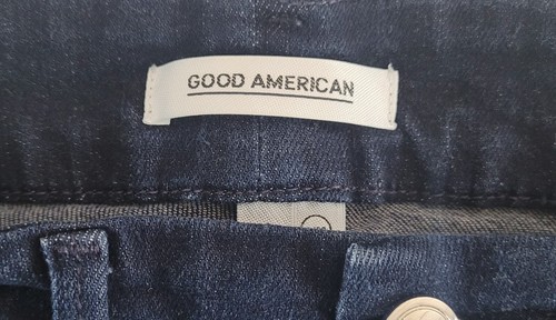 Good American Good Legs Womens Blue Jeans Straight Leg Size 28 - Picture 3 of 10