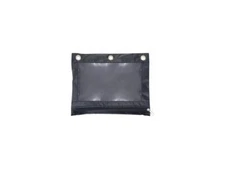 Advantus Binder Pencil Pouch 10 x 7 3/8 Black/Clear 3/Pack 63067