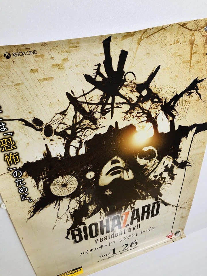 RESIDENT EVIL 7 / Biohazard 7 : 2017 CAPCOM Release Promo B2 Size Poster (Roll:M - Image 2 of 4