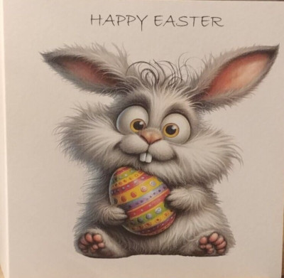 handgemachte lustige Osterkarte