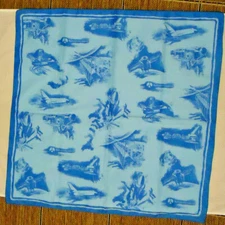 VINTAGE ROCKWELL INTERNATIONAL SPACE SHUTTLE NYLON? BANNER 24 1/2" BY 24 1/2"