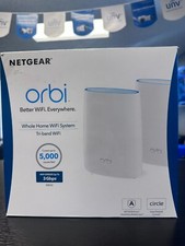 Netgear Orbi AC3000 Trri-Band Wireless Router - White, Pack of 2 (RBK50-100NAS)
