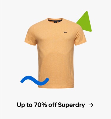 Up to 70% off Superdry