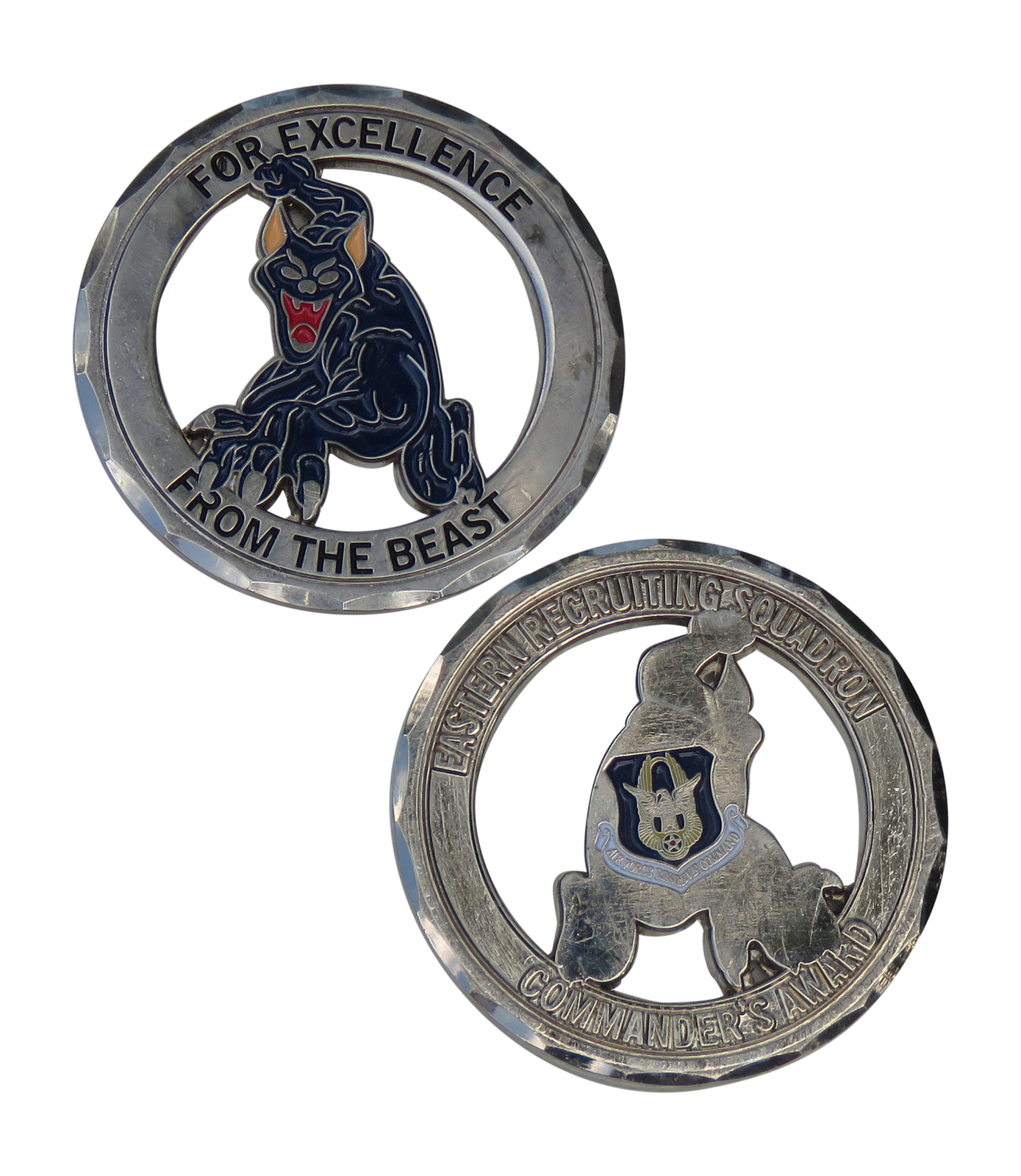 US Air Force Eastern Recruiting Squadron Commander's Award Challenge Coin