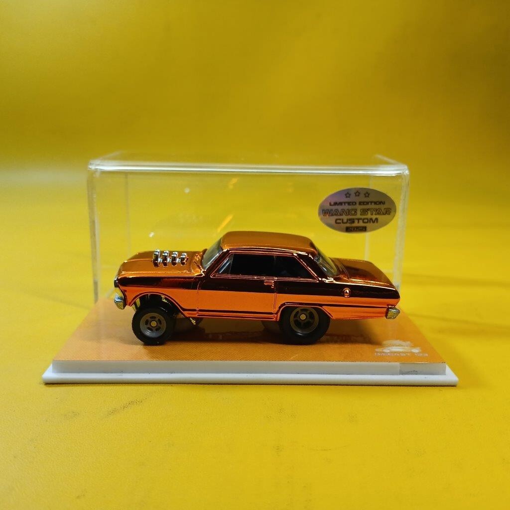 Hot Wheels '63 CHEVY NOVA Orange CHROME (WANGSTAR CUSTOM) REAL