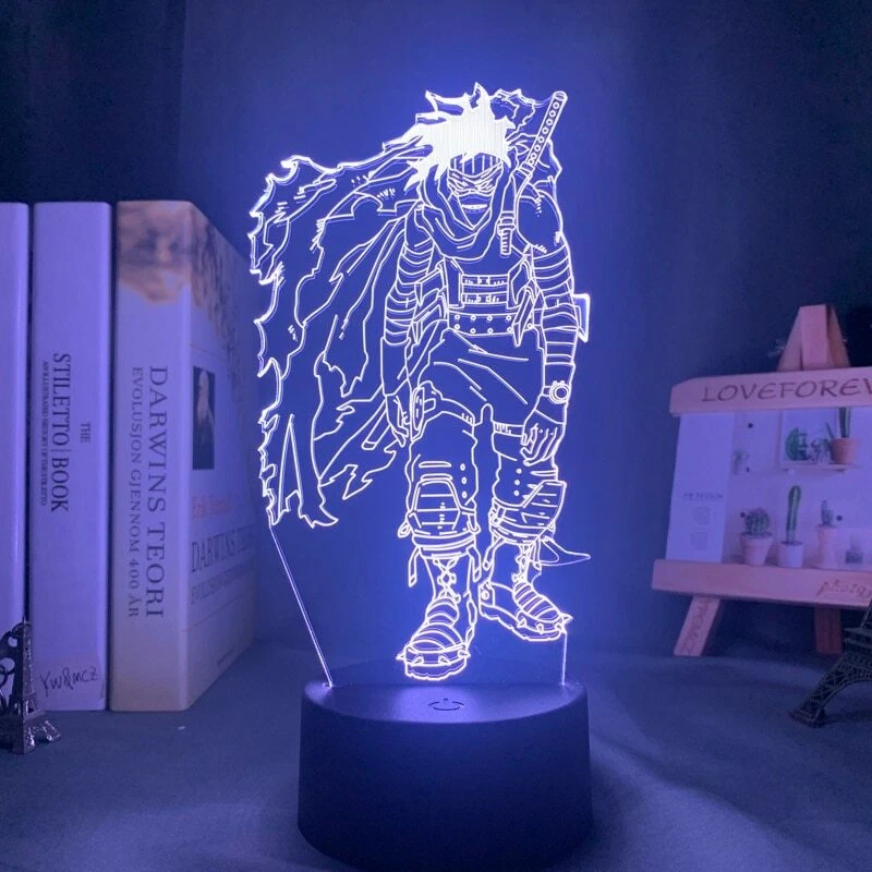 Acrylic Led Night Light Anime My Hero Academia Stain 3D Lamp Bedroom Decor Gift