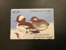 ICOLLECTZONE US 1979 Wisconsin #2 Duck Stamp 
