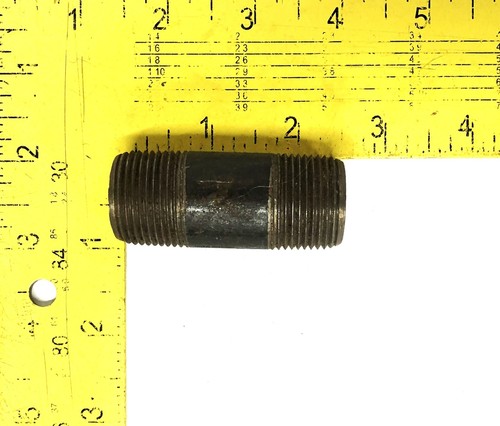 Markenlos 3/4 Zoll 14TPI schwarz Stahl Rohrnippel 2-1/2 Zoll [6 Stück] Neu aus altem Lagerbestand - Bild 4 von 4