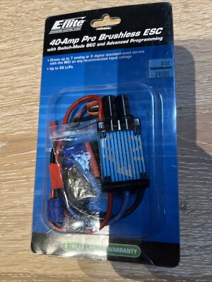 New E-flite Eflite 40 Amp 40A  Pro Brushless ESC Speed Control EFLA1040