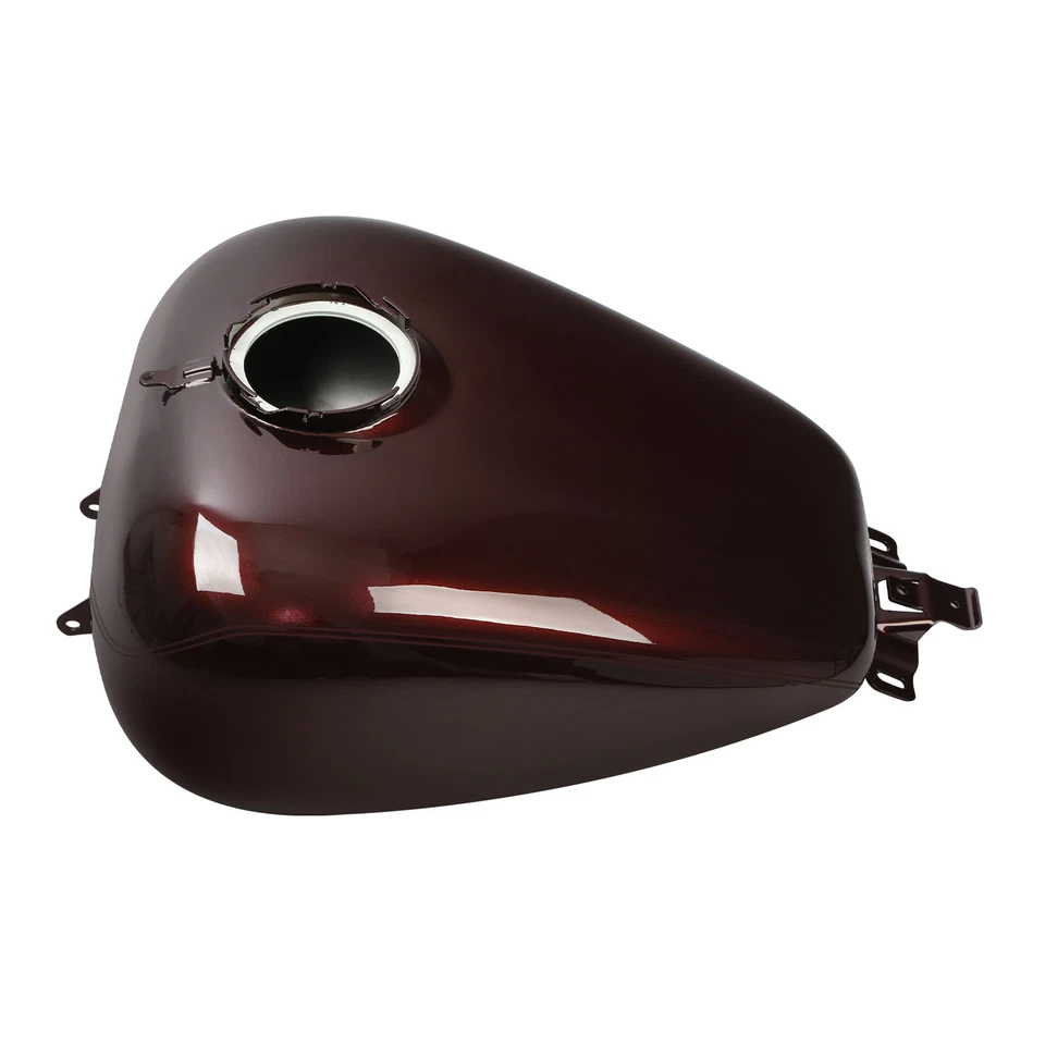 6 克燃油箱适合 Harley Street Road Glide 2008 - 2023 19 扭曲樱桃色 — 第 3/4 张图片