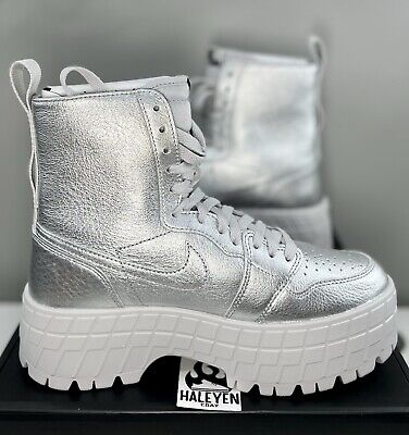 Nike Air Jordan 1 Brooklyn 'Metallic Silver' | Women Sizes 5 Nike Air Jordan 1 Brooklyn 'Metallic Silver' | Women Sizes 5
