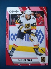 2023-24 O-Pee-Chee OPC RED PARALLEL Paul Cotter #378 Vegas Golden Knights 
