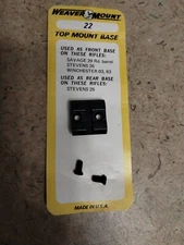Weaver Top Mount Base 22 For Savage 29 Rd. Barrel, Stevens 26, Winchester 03, 63