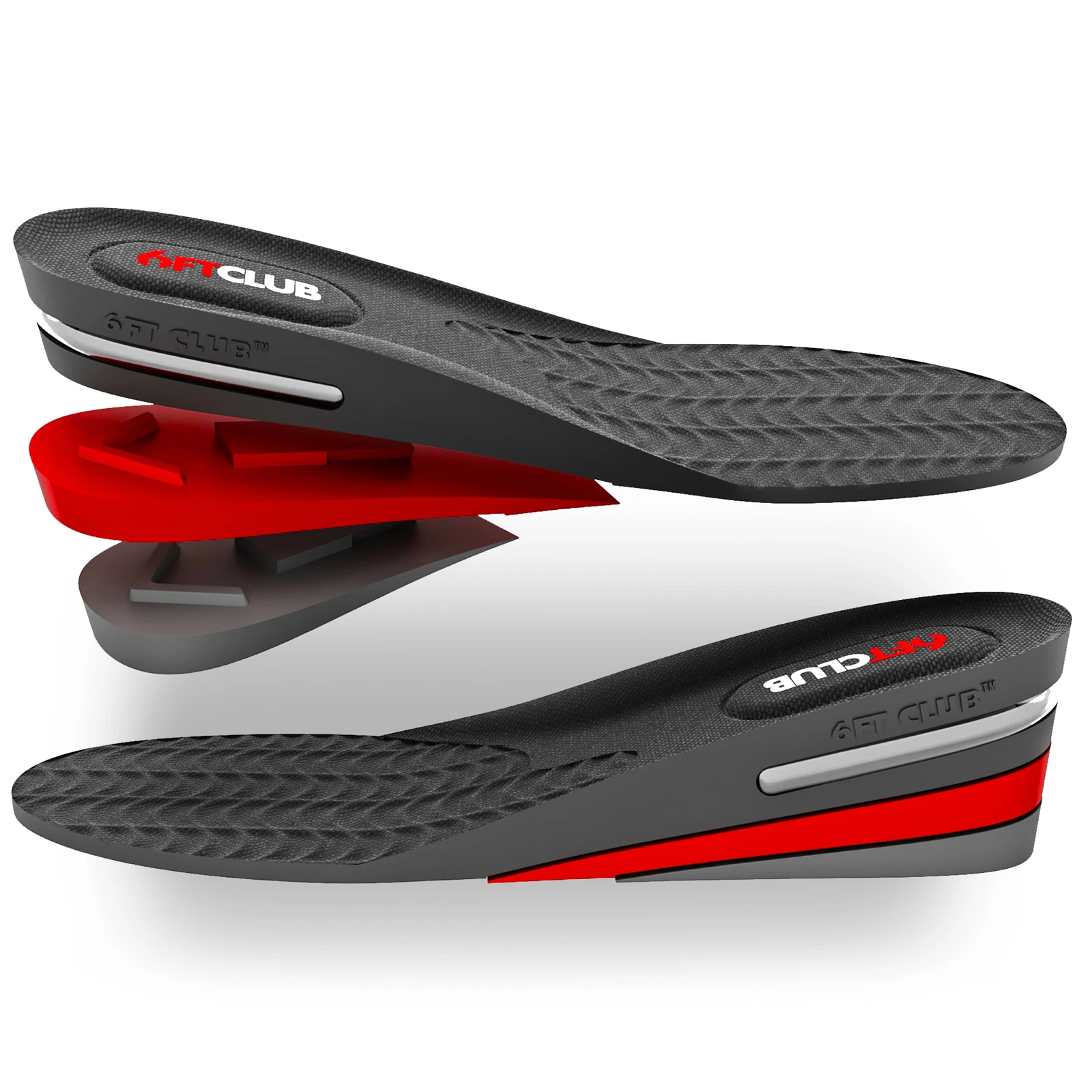 6FT CLUB Height Increase Insole 2.35 inch Adjustable Taller Elevation Shoe Lift
Opens in a new windo