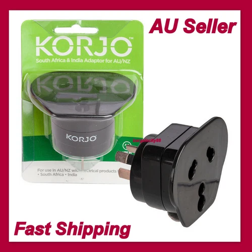 Korjo Inbound Travel GPO Power Point Adaptor for India South Africa