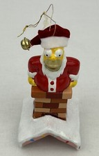 The Simpsons Homer Simpson as Santa in Chimney Christmas Tree Ornament