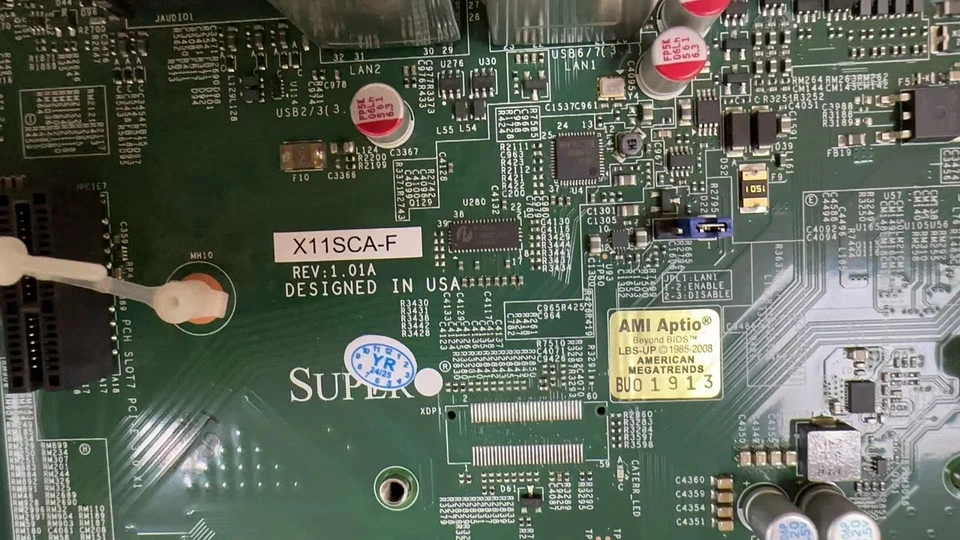 Supermicro Engineteh BIOS X11SCA-F Intel C246 Single Socket LGA-1151 Motherboard - Image 3 of 4