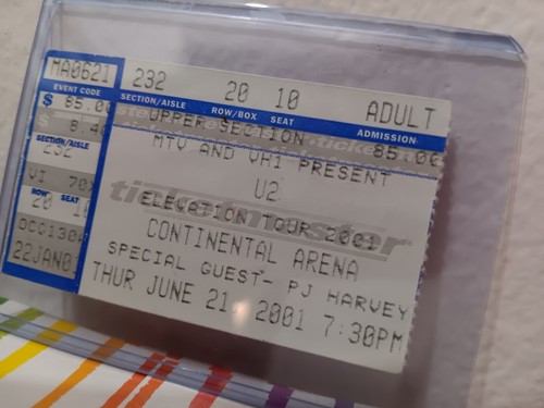 U2 Concert Tickets Lot Of 3 Elevation Tour June 21/22 Oct 28 2001 PJ Harvey NJ - Picture 4 of 13