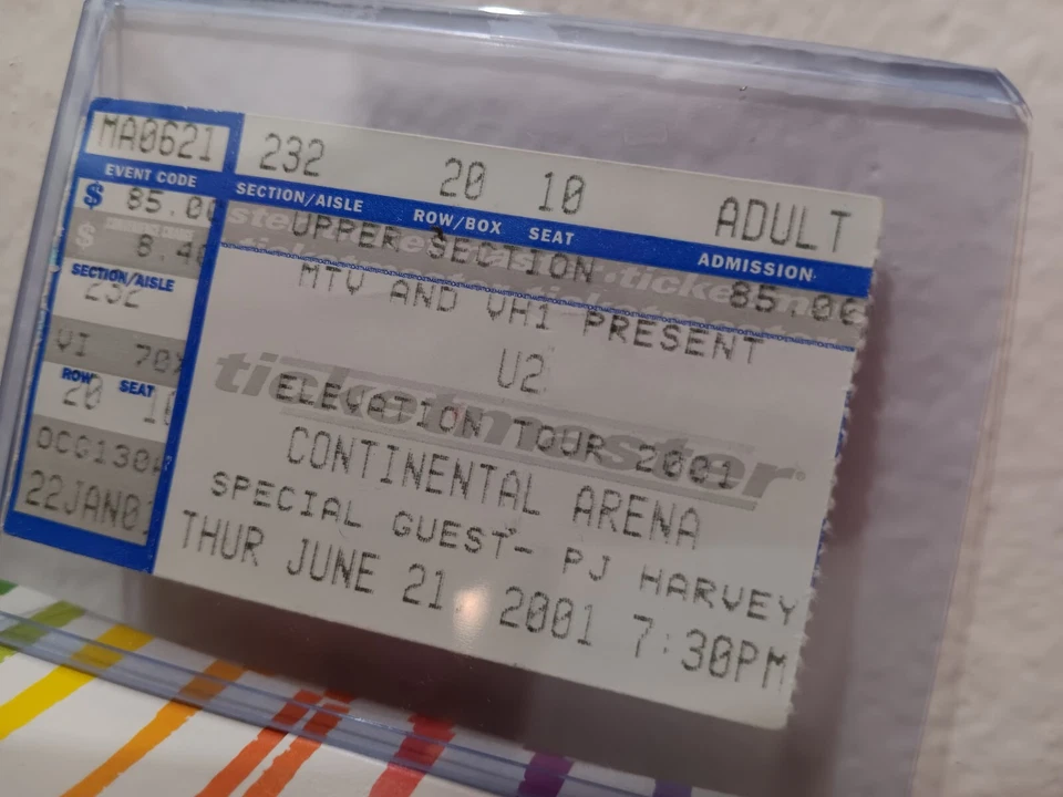 U2 Concert Tickets Lot Of 3 Elevation Tour June 21/22 Oct 28 2001 PJ Harvey NJ - Imagem 4 de 4