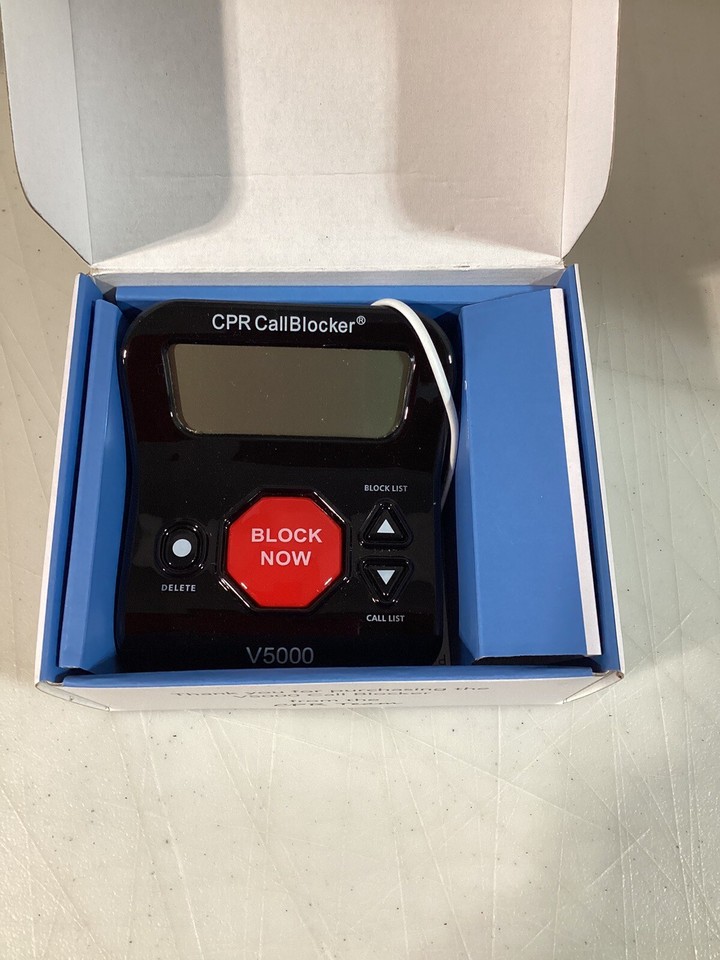 Bloqueur D'appels CPR V5000 - Anti-appels Robotisés Et Indésirables Pour Téléphone Fixe (Ouvert Mais Neuf)