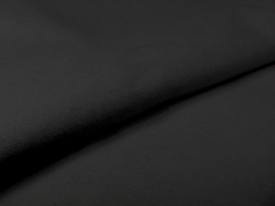 B1 Deco - Molton, larghezza 3 m, 160 g/m², al metro, nero