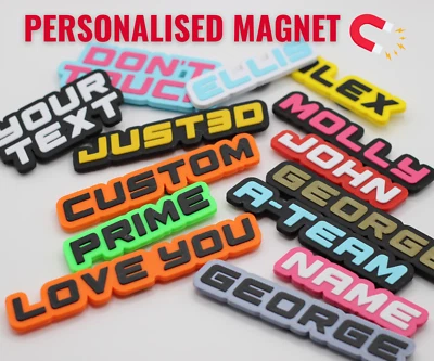JUST3D Personalised Fridge Magnet - Custom Fridge Magnet - Add Your Personal Touch!