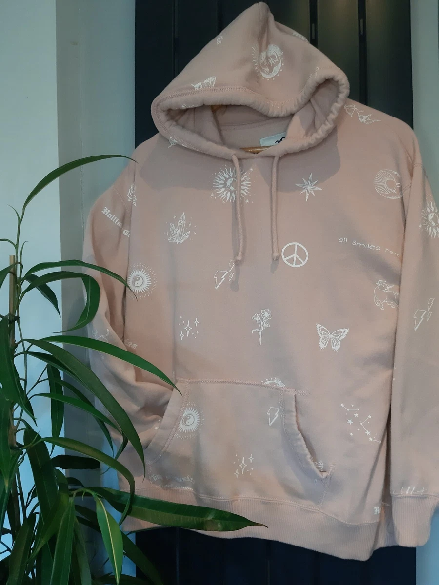 Light pink hollister hoodie deals