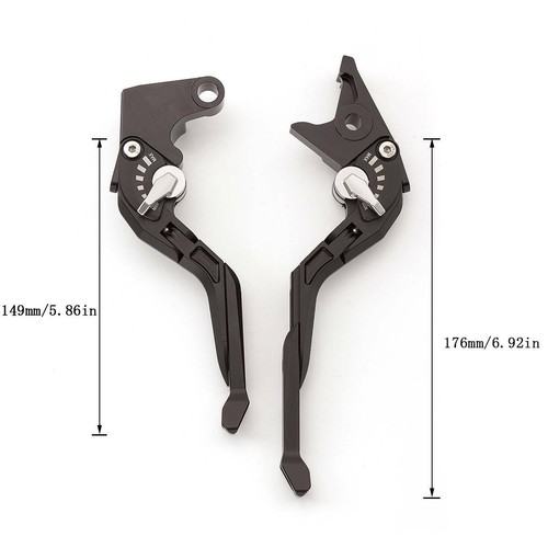 For BMW F800GS/Adventure 08-2018 3D Extend Fold Brake Clutch Levers F650GS 08-12 - Foto 8 di 25