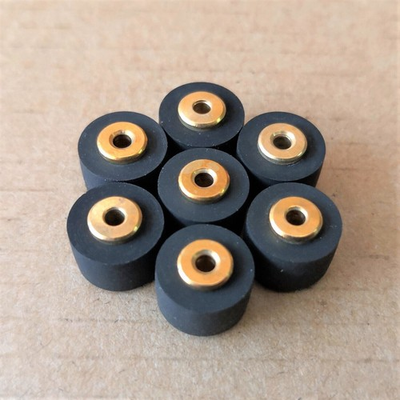 #ad #ad Copper Shaft Pressure Belt Wheel Rubber Pulley Retractor Wheel for Audio Deck $14.09