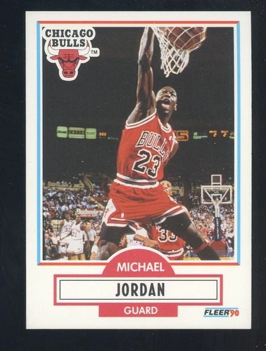 1990-91 Fleer Basketball #26 Michael Jordan Chicago Bulls HOF