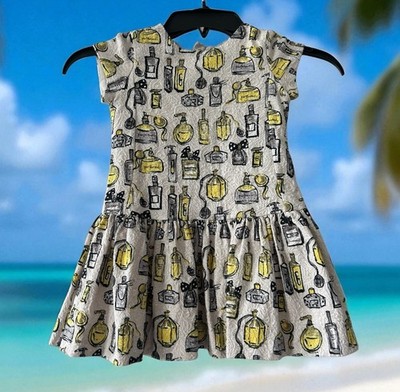 Mayoral Boutique Spain Cream Perfume Dress Back Zip Girls Toddler 2 3 Paris