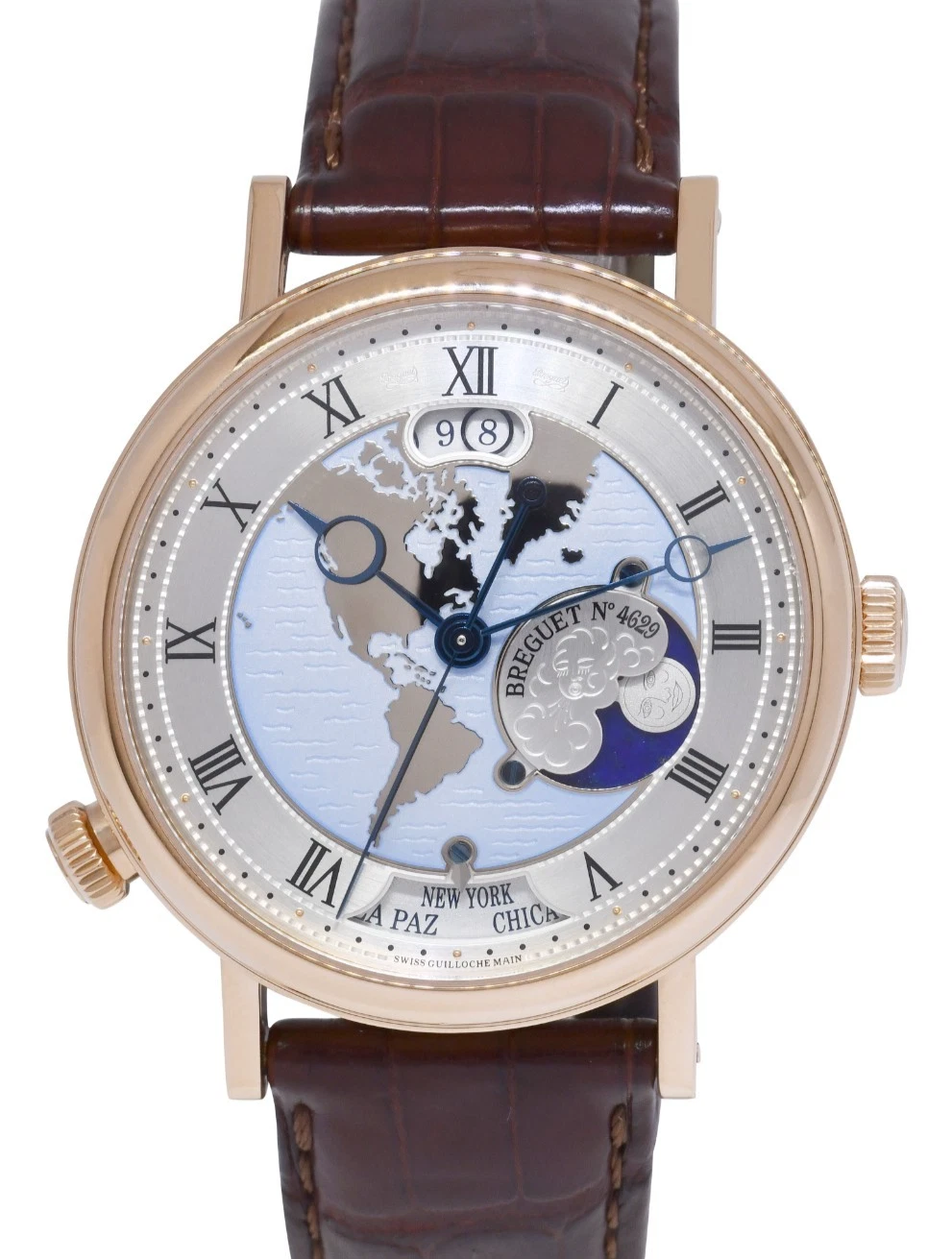 Breguet — Breguet Classique Hora Mundi 18k Rose Gold World Time 43mm Watch B/P 5717