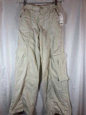 BDG Urban Outfitters Womens Y2K Cargo Pants Size Small Beige Cotton Wide Leg