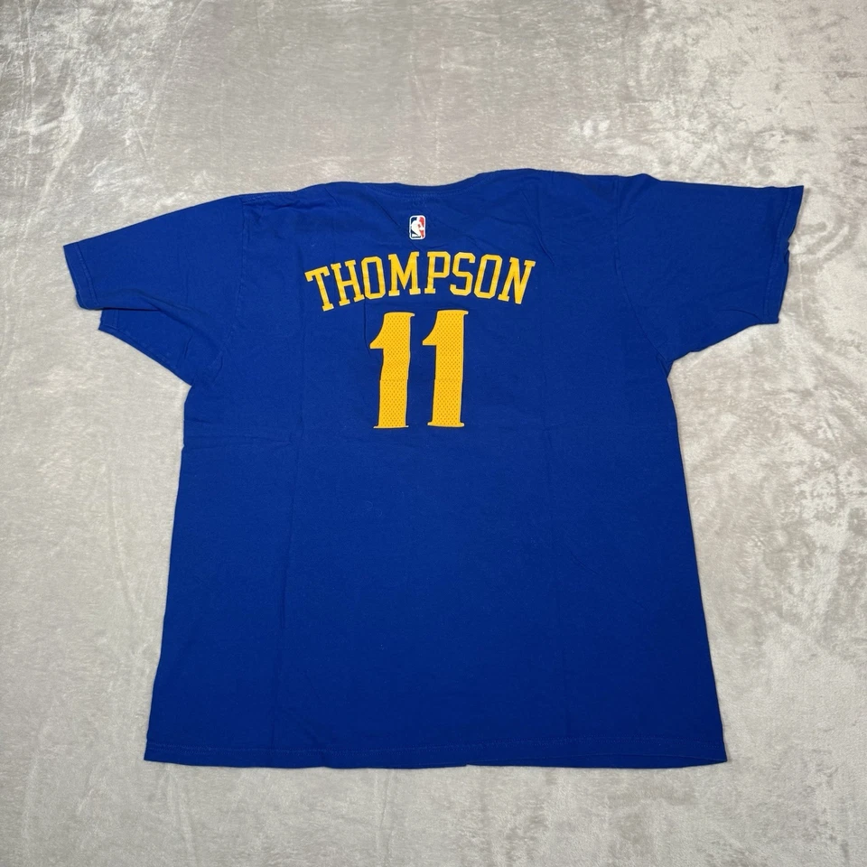 Camisa Golden State Warriors Hombre XL Azul Klay Thompson #11 NBA Baloncesto Adidas Foto 3 de 4